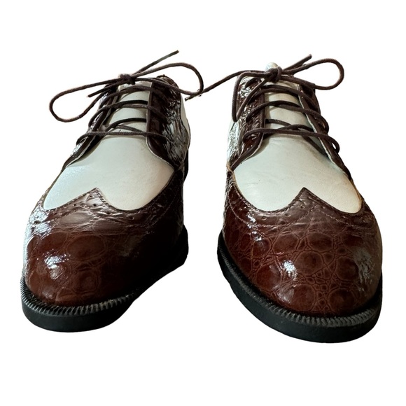 *Women’s Cutter and Buck 7.5 Brown/White Leather (Upper & Lining) Golf Shoes - Picture 4 of 15